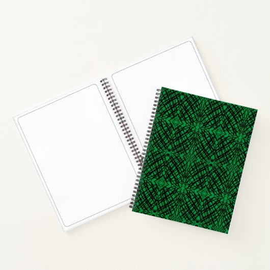 Simple Scribble | Spiegelung | Grün | Notizblock (Innenseite)