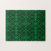 Simple Scribble | Spiegelung | Grün | Puzzle (Horizontal)