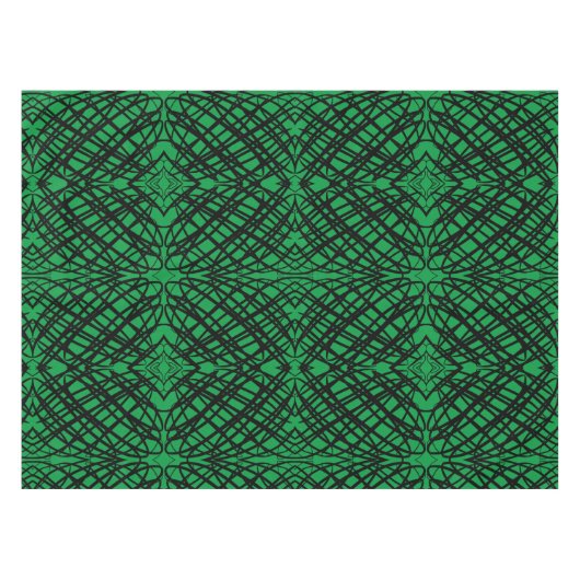 Simple Scribble | Spiegelung | Grün | Tischdecke (Vorderseite (Horizontal))