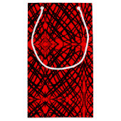 Simple Scribble | Spiegelung | Rot | Kleine Geschenktüte (Rückseite)