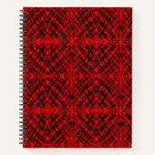 Simple Scribble | Spiegelung | Rot | Notizblock (Vorderseite)