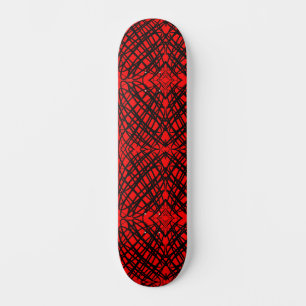 Simple Scribble Spiegelung Rot Skateboard