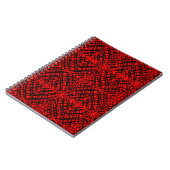 Simple Scribble | Spiegelung | Rot | Spirale Notizblock (Linke Seite)