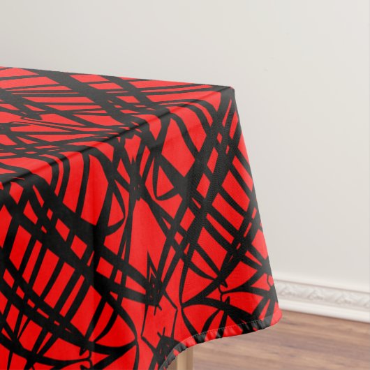 Simple Scribble | Spiegelung | Rot | Tischdecke (Beispiel)