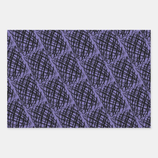 Simple Scribble | Winkel | Mehrfarbiger Hintergrun Geschenkpapier Set (Vorderseite 3)