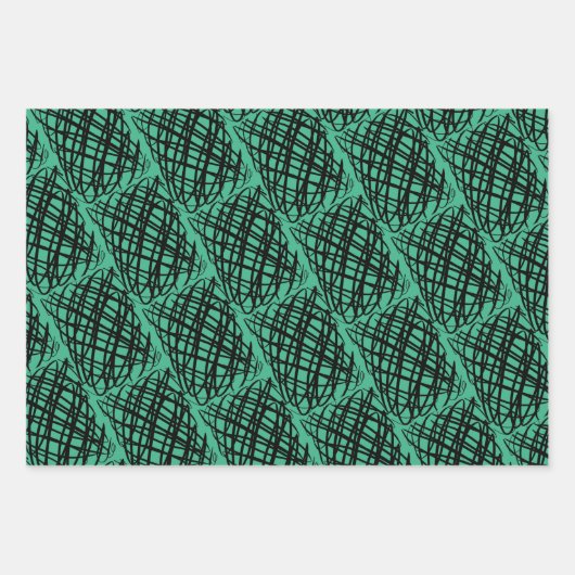 Simple Scribble | Winkel | Mehrfarbiger Hintergrun Geschenkpapier Set (Vorderseite 2)