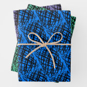 Simple Scribble | Winkel | Mehrfarbiger Hintergrun Geschenkpapier Set (Beispiel)