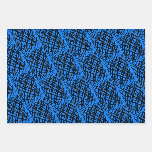 Simple Scribble | Winkel | Mehrfarbiger Hintergrun Geschenkpapier Set (Vorderseite)