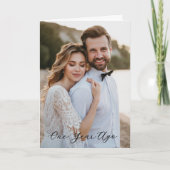 Simple Scrippting First Anniversary - Vor einem Ja Karte (Vorderseite)