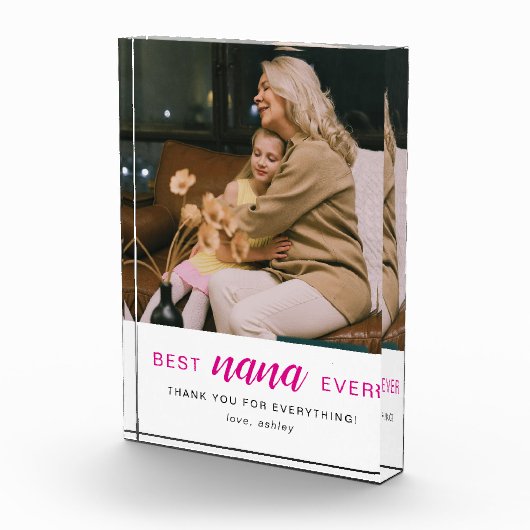 Simple Script Best Nana Ever Hot Pink  Fotoblock (Rechts)