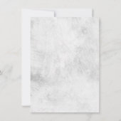 Simple Script Black and White Baby Photo Dankeskarte (Rückseite)