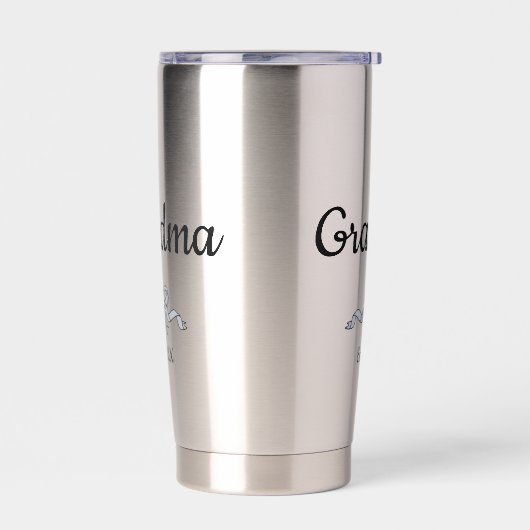 Simple Script Bow Grandma Est. Year Thermobecher (Links)