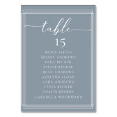 Simple Script Classic Wedding Tischnummer (Rückseite)