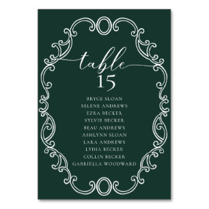 Simple Script Classic Wedding Tischnummer
