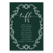 Simple Script Classic Wedding Tischnummer (Rückseite)