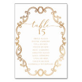 Simple Script Classic Wedding Tischnummer (Vorderseite)