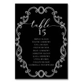 Simple Script Classic Wedding Tischnummer (Vorderseite)