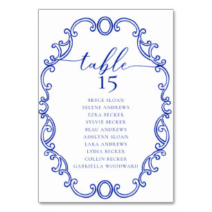 Simple Script Classic Wedding Tischnummer