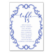 Simple Script Classic Wedding Tischnummer (Vorderseite)