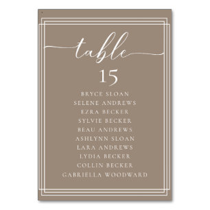 Simple Script Classic Wedding Tischnummer