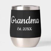 Simple Script Grandma Est.Photo Year Black (Rückseite)