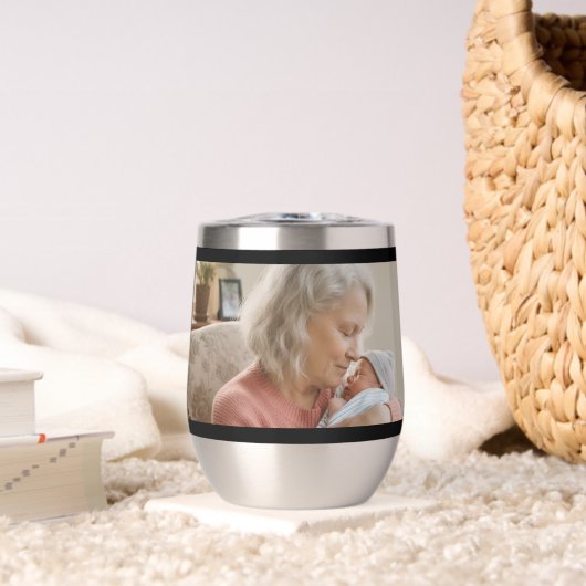 Simple Script Grandma Est.Photo Year Black (Wohnzimmer (gedreht))