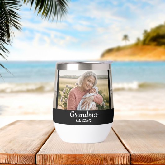 Simple Script Grandma Year Est. 3 Photo (Strand)