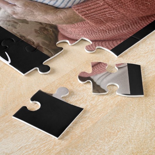  Simple Script Grandma Year Est. 3 Photo Acrylic Puzzle (Seite)