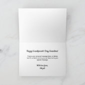 Simple Script Grandma Year Est. 3 Photo Karte (Innenseite)