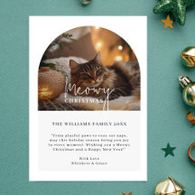 Simple Script Meowy Christmas Arch Foto Cat