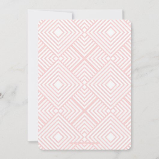 SIMPLE SCRIPT moderner Bat Mitzvah dunkelgrau rosa Einladung (Rückseite)