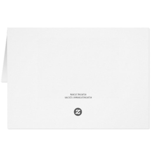 Simple Script Monogram Note Cards- Springs Colors (Rückseite Horizontal)