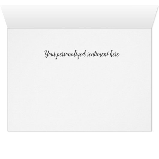Simple Script Monogram Note Cards- Springs Colors (Innenansicht Horizontal (Unten))
