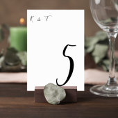 Simple Script Wedding Table Numbers Tischnummer