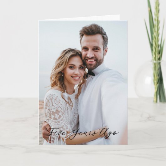 Simple Scripty 5. Jubiläum - vor fünf Jahren Karte (Vorderseite)