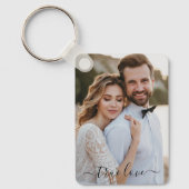 Simple Scripty True Love Foto Schlüsselanhänger (Vorderseite)