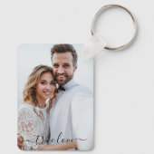 Simple Scripty True Love Foto Schlüsselanhänger (Rückseite)