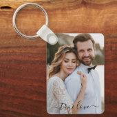 Simple Scripty True Love Foto Schlüsselanhänger (Vorderseite)