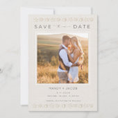 Simple Seashell Beach Wedding Save the Date (Vorderseite)