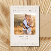 Simple Seashell Beach Wedding Save the Date