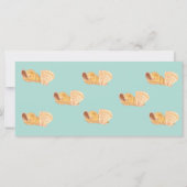 Simple Seashells Beach Save the Date Card (Rückseite)
