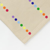 Simple Seven Chakra Line Fleece Blanket (Ecke)