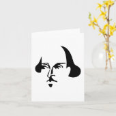 Simple Shakespeare Karte (Gelbe Blume)