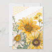 Simple She’s Found Her Honey Bee Bridal Shower Einladung (Rückseite)