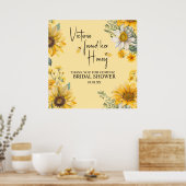 Simple She’s Found Her Honey Bee Bridal Shower Poster (Küche)