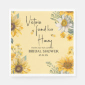 Simple She’s Found Her Honey Bee Bridal Shower Serviette (Vorderseite)