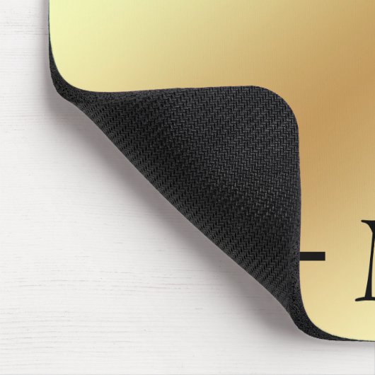 Simple Shiny Gold Mousepad (Ecke)