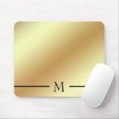 Simple Shiny Gold Mousepad (Mit Mouse)