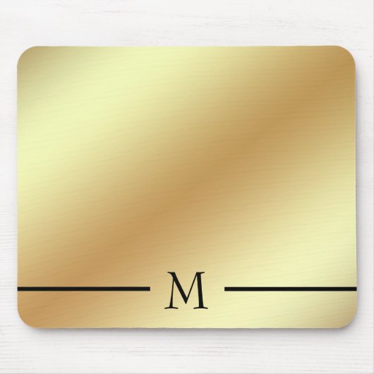 Simple Shiny Gold Mousepad (Vorne)