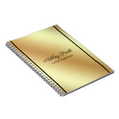 Simple Shiny Gold Notizblock (Rechte Seite)